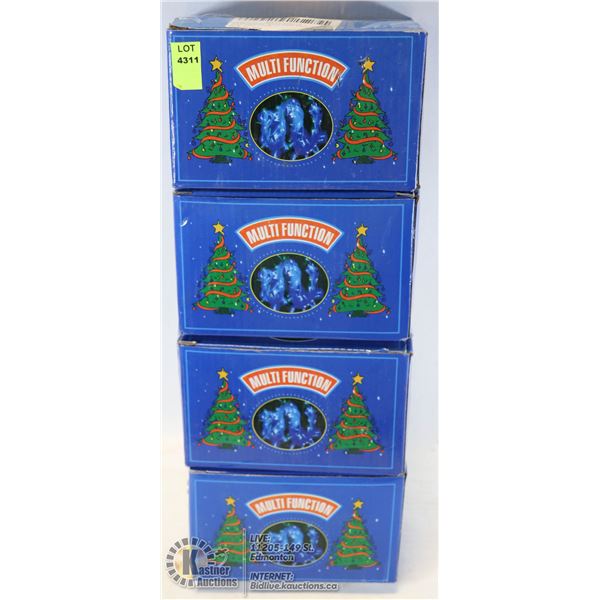 LOT OF 4 MULTI FUNCTION LED STRING LIGHT