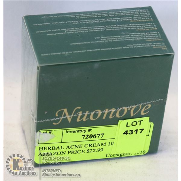 HERBAL ACNE CREAM 100G AMAZON PRICE $22.99 ACNE SCAR CREAM FOR FACE, BALANCE WATER AND OIL