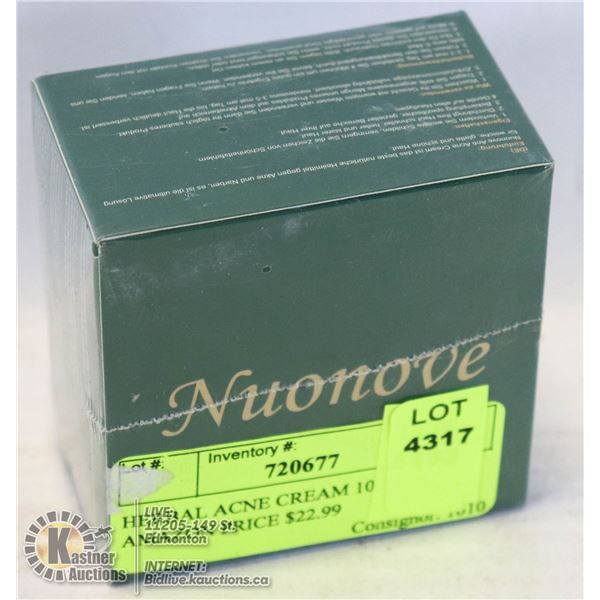 HERBAL ACNE CREAM 100G AMAZON PRICE $22.99 ACNE SCAR CREAM FOR FACE, BALANCE WATER AND OIL