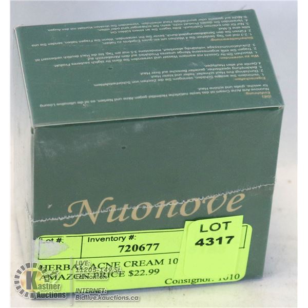 HERBAL ACNE CREAM 100G AMAZON PRICE $22.99 ACNE SCAR CREAM FOR FACE, BALANCE WATER AND OIL