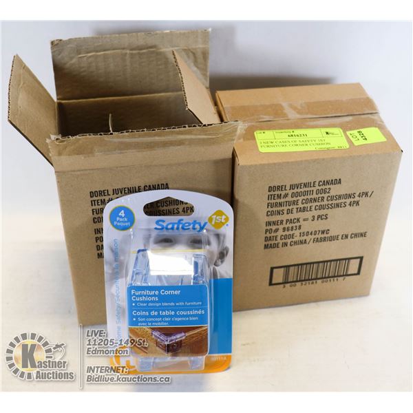 2 NEW CASES OF SAFETY 1ST FURNITURE CORNER CUSHION 4 PER PACK & 3 PACKS PER CASE = TOTAL 24 PCS