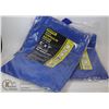 Image 1 : LOT OF 2 5' X 7' UTILITY TARPS