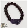 Image 1 : #227-PI XIU BRACELET 12mm/ 8" JEWELRY/ PURPLE/RESIN