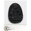 Image 1 : #201-BLACK OBSIDIAN BUDDHIST PENDANT JEWELRY/ HEALING MINERAL
