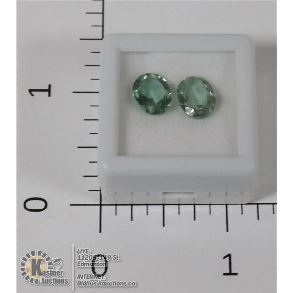 #44-GREEN AMETHYST GEMSTONES 3.10ct JEWELRY/ UNTREATED/ OVAL