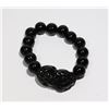 Image 1 : #164-PI XIU BRACELET 12mm/8" JEWELRY/ BLACK RESIN