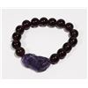 Image 1 : #170-PI XIU BRACELET 12mm/8" JEWELRY/ PURPLE RESIN