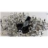 Image 1 : BAG OF DIAMOND SHAPED RINGS FASHION RINGS WITH WHITE STONES, MORE THAN 6 DOZ
