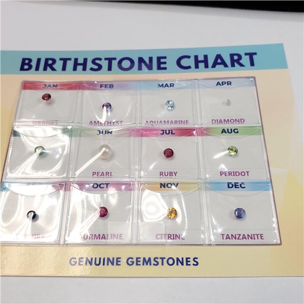 GARNET,AMETHYST,AQUAMARINE,DIAMOND,EMERALD (EC118-56),PEARL,RUBY,PERIDOT,SAPP,TOURMALINE,CITRINE,TAN