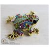 Image 1 : FROG RHINESTONE BROOCH
