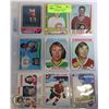 Image 1 : 9 X OLD SCHOOL KEY HOCKEY CARDS ESTATE BIG NAMES