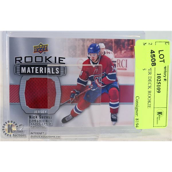 2019-20 UPPER DECK ROOKIE MATERIALS ROOKIE YEAR