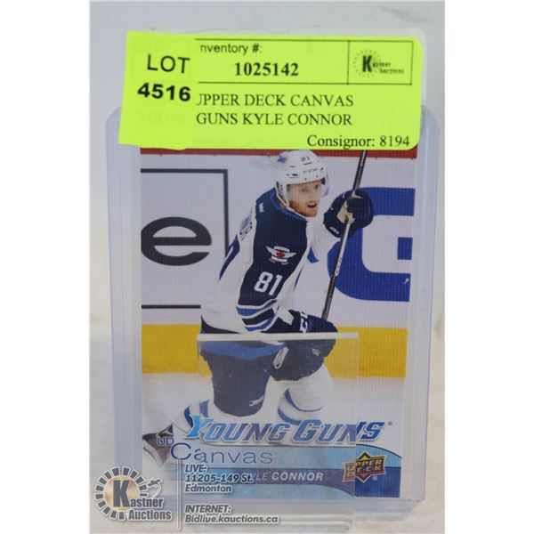 2016-17 UPPER DECK CANVAS YOUNG GUNS KYLE CONNOR ROOKIE YEAR