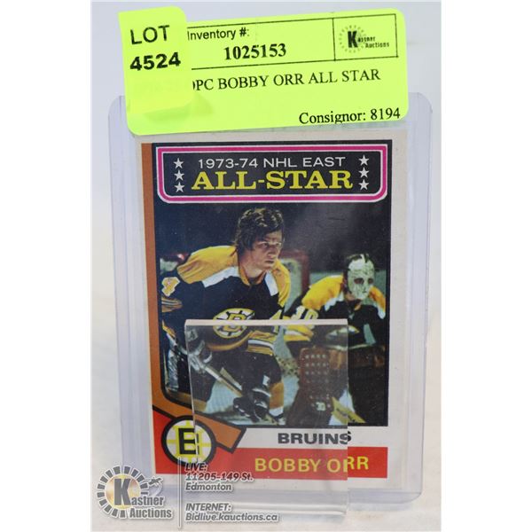 1974-75 OPC BOBBY ORR ALL STAR