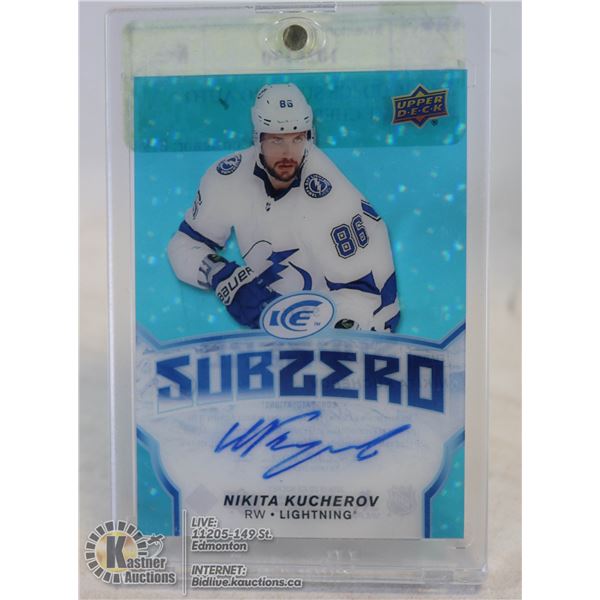 2018-19 UD ICE SUBZERO AUTO NIKITA KUCHEROV AUTOGRAPH