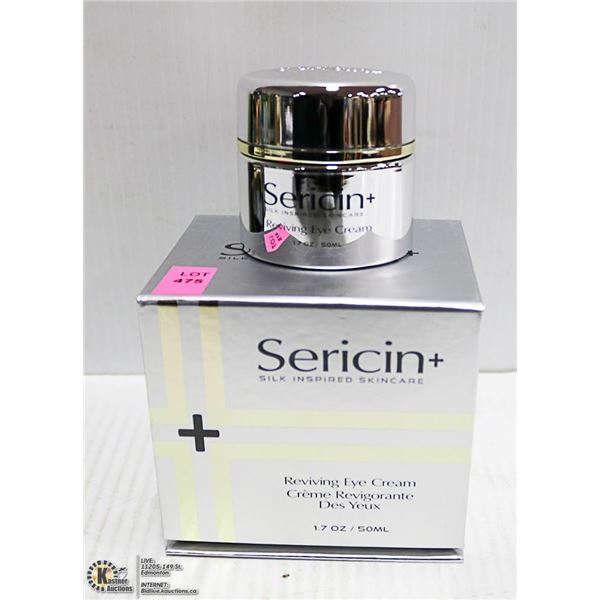 SERICIN+ REVIVING EYE CREAM MSRP $349 AGE-DEFYING, FORMULATED TO HYDRATE, CORRECT AND PROTECT DELICA