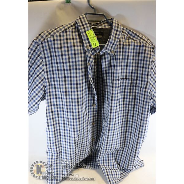 NEW EDDIE BAUER RAINIER SHORT-SLEEVE SHIRT SZ L