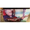 Image 1 : LARGE CANVAS PICTURE OF JOHNNY CASH PLAYING GUITAR (3 FT. LONG & 2 FT. HIGH)