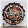 Image 1 : NEW 8.5" DIAMETER METAL HARLEY DAVIDSON BOTTLE CAP SHAPE WALL ART