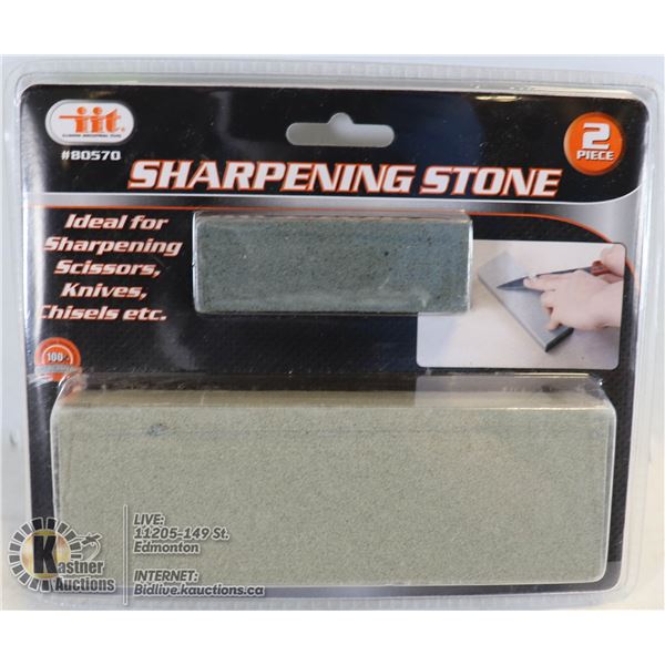 NEW 2PC SHARPENING STONE SET ONE IS 120 GRIT, 240 GRIT