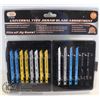 Image 1 : NEW 14PC UNIVERSAL TYPE JIGSAW BLADE ASSORTMENT SET. INCLUDES BLADES FOR WOOD, METAL, FINE WOOD