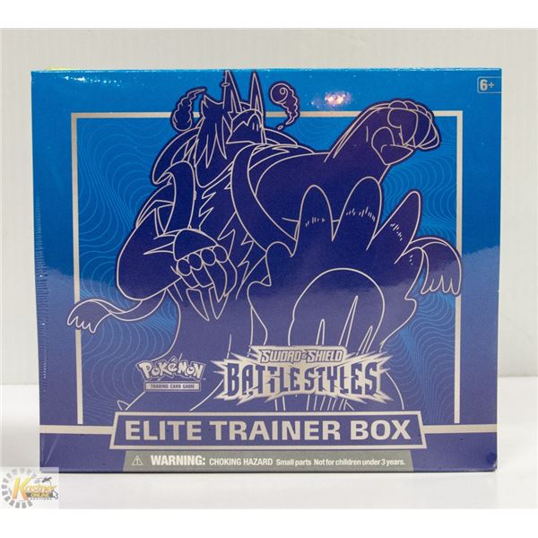 POKEMON BATTLE STYLES ELITE TRAINER BOX, NEW NEW RELEASE SERIES, EACH BOX CONTAINS x8 BOOSTER PACKS,