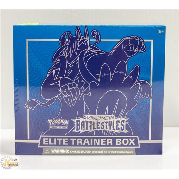 POKEMON BATTLE STYLES ELITE TRAINER BOX, NEW NEW RELEASE SERIES, EACH BOX CONTAINS x8 BOOSTER PACKS,