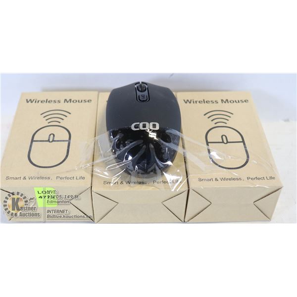 LOT OF 3 WIRELESS MICE