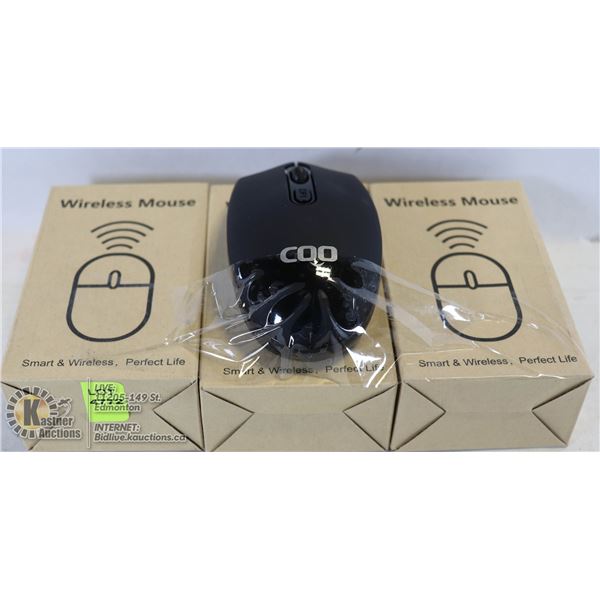 LOT OF 3 WIRELESS MICE