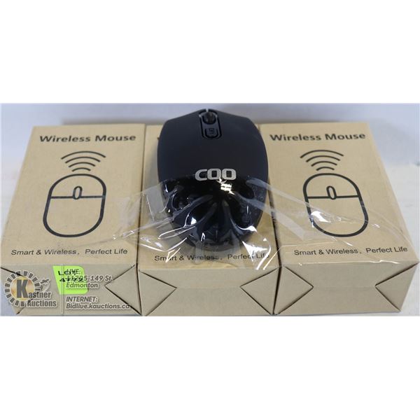 LOT OF 3 WIRELESS MICE