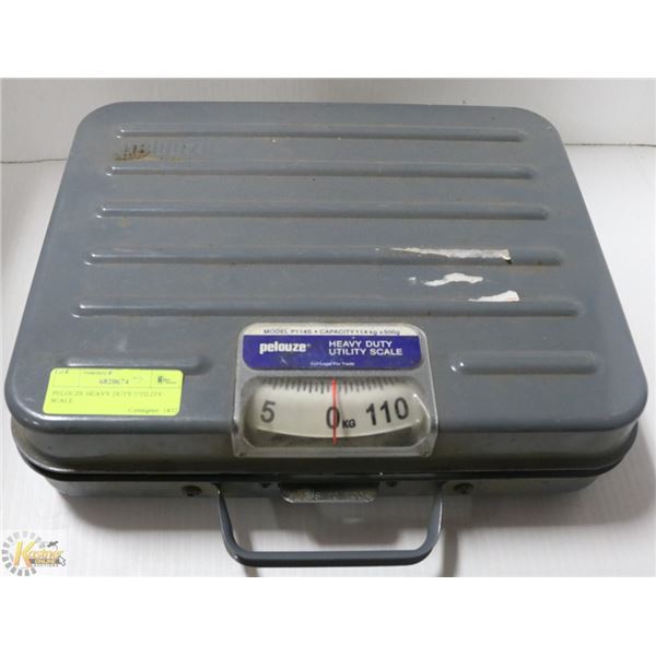 PELOUZE HEAVY DUTY UTILITY SCALE 114 KG MAX
