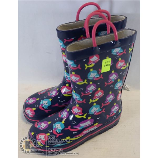 CHILDRENS RUBBER BOOTS SIZE 10