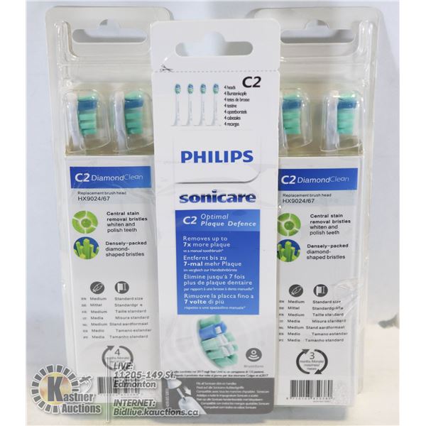 PHILIPS SONICARE BRUSH HEAD REPLACEMENTS (12)