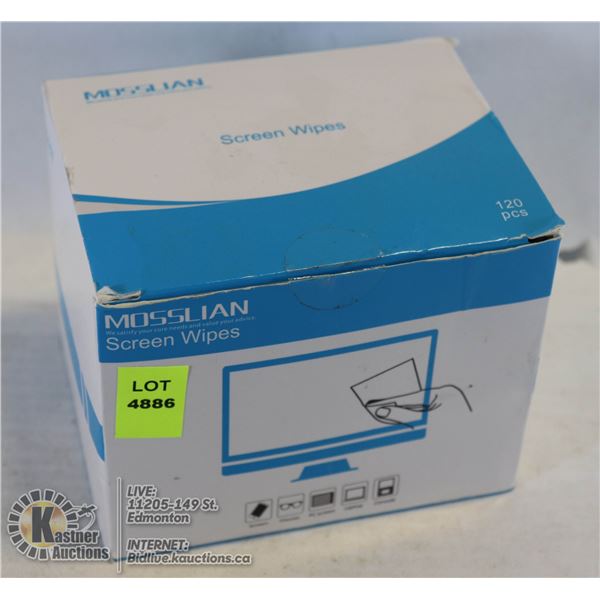 BOX OF SCREEN WIPES 120PCS