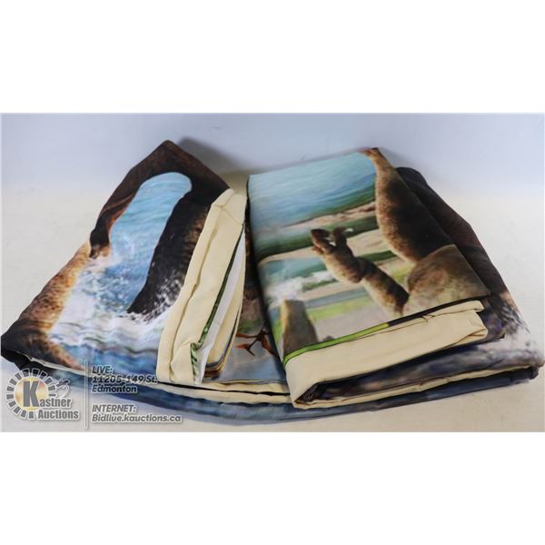 DINOSOUR SHEET SET WITH SHAMS SIZE UNKNOWN