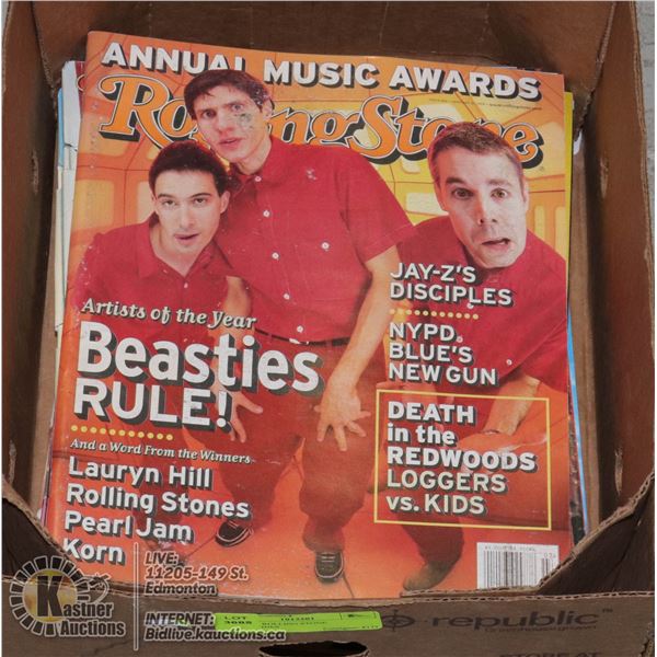BOX OF ROLLING STONE MAGAZINES
