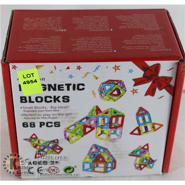 68 PC MAGNETIC BLOCK SERT AGES 3+