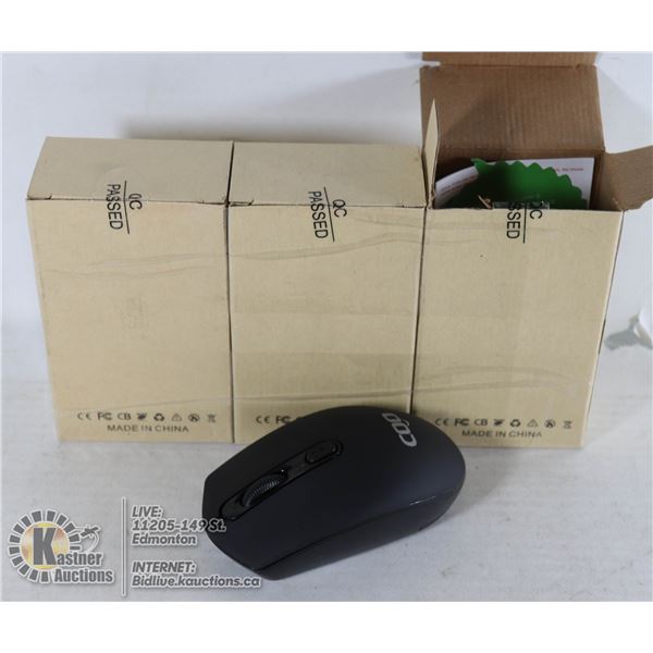 LOT OF 3 WIRELESS MICE