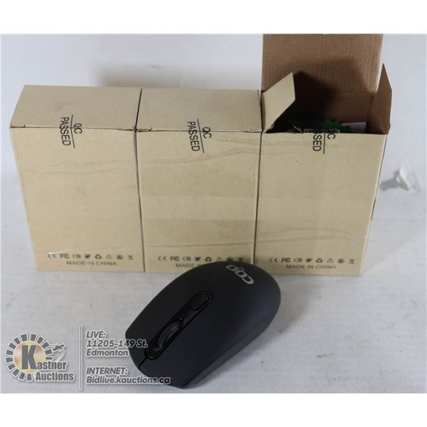LOT OF 3 WIRELESS MICE