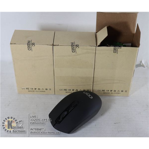 LOT OF 3 WIRELESS MICE