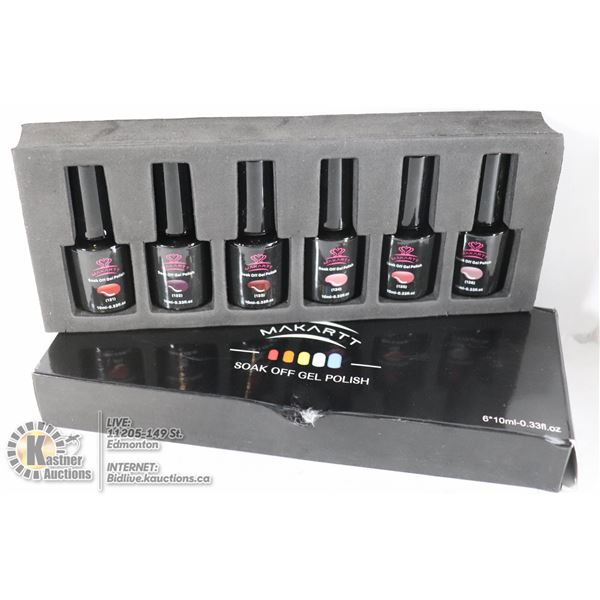 MAKARTT GEL POLISH 6 BOTTLES