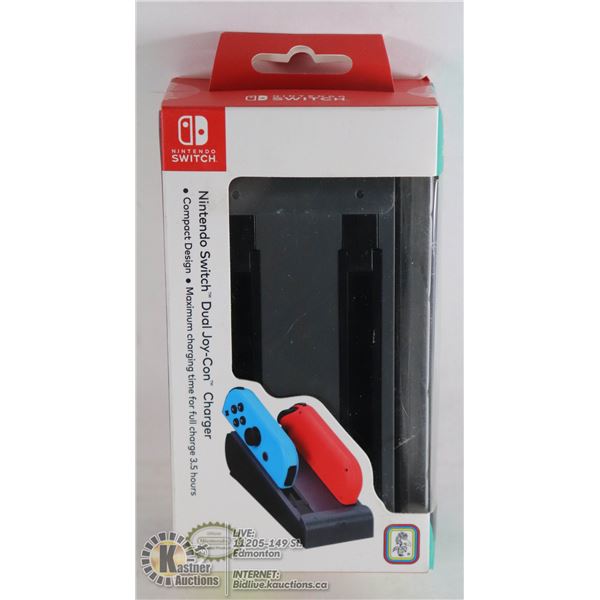 NEW NINTENDO SWITCH DUAL JOY-CON CHARGER OFFICIAL NINTENDO LICENSED PRODUCT