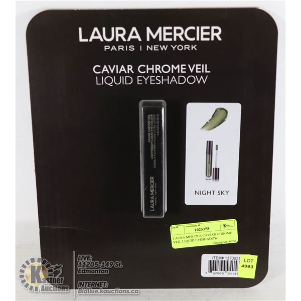 LAURA MERCIER CAVIAR CHROME VEIL LIQUID EYESHADOW AUTHENTIC. COLOUR: NIGHT SKY