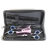 Image 1 : HAIR DRESSING SCISSOR AND TEXTURIZER SET WITH CLIPS