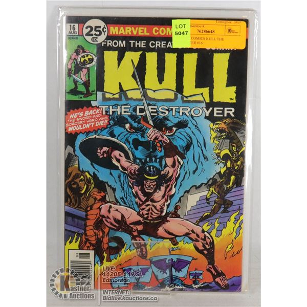 MARVEL COMICS KULL THE DESTROYER #16
