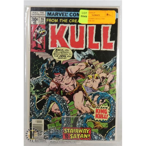 MARVEL COMICS KULL THE DESTROYER #20