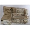 Image 1 : SHAWL – MADE IN ITALY “YU*EDIT” AZTEC PRINT (BEIGE IN COLOR) 100% ACRYLIC – HAND WASH