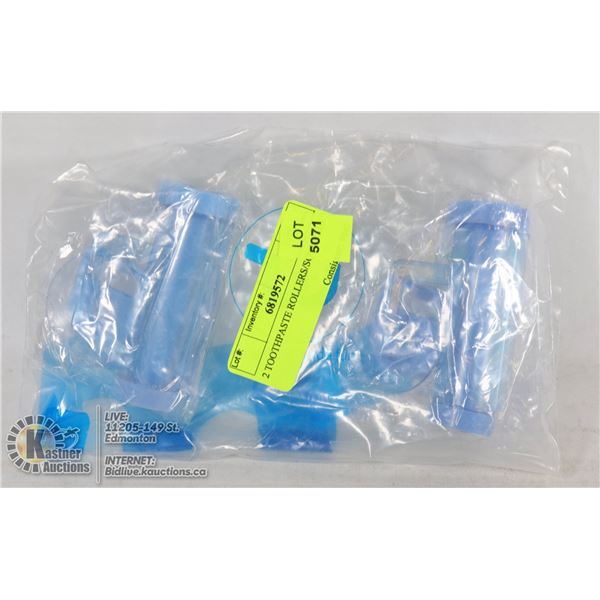 2 TOOTHPASTE ROLLERS/SQUEEZES