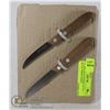 Image 1 : J.A. HENCKELS INTERNATIONAL 1 SET OF PARING KNIFES 1ST KNIFE 31305-080 (2 1/2")NO STAIN BRAZIL, 2ND 