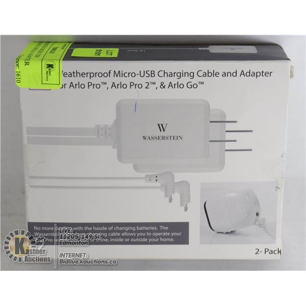 WASSERSTIEN MICRO USB CHARGING CABLE &  ADAPTER